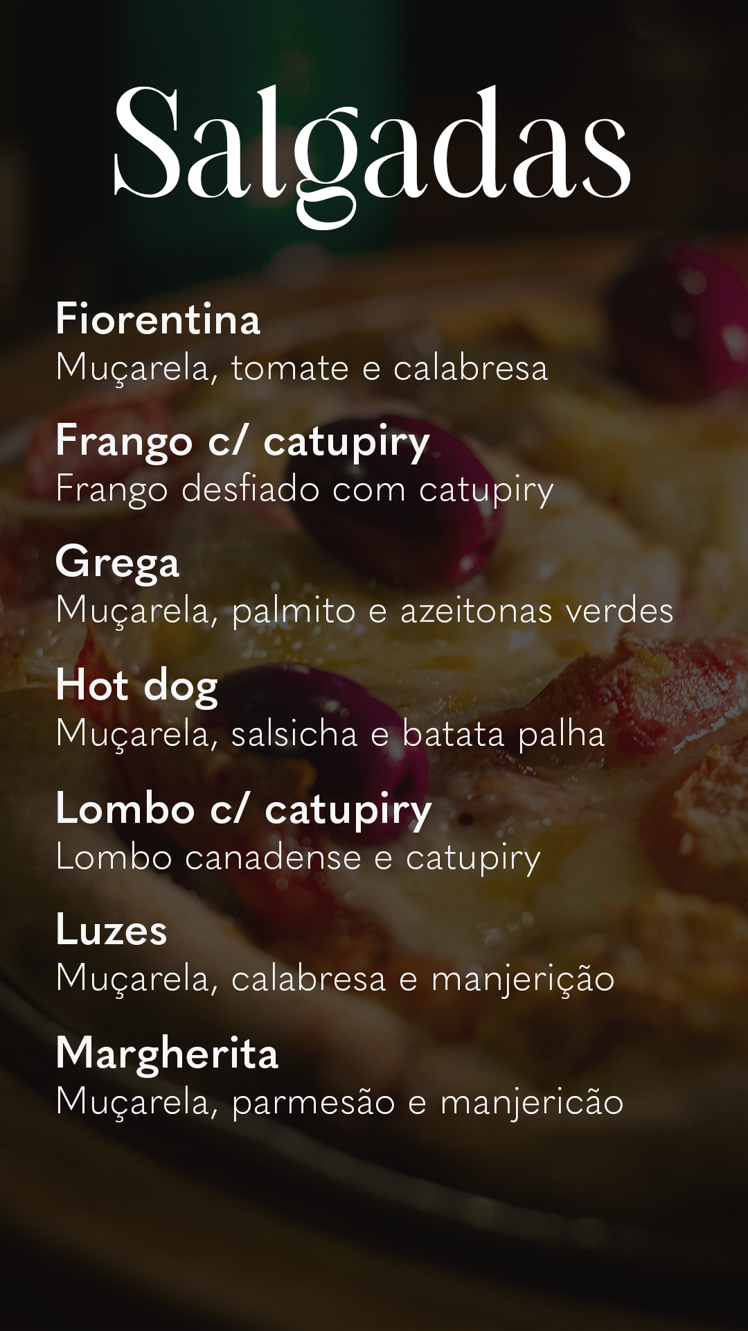 Página do Cardápio 4