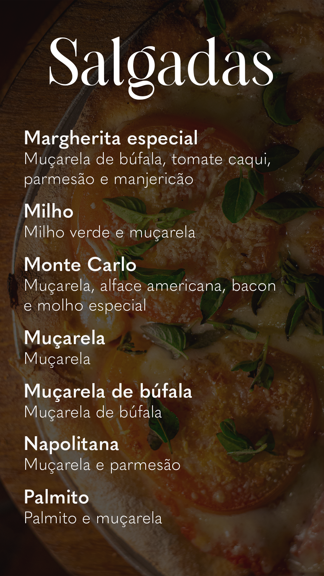 Página do Cardápio 5